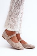 Baleriny Model Tinara T613P Beige 