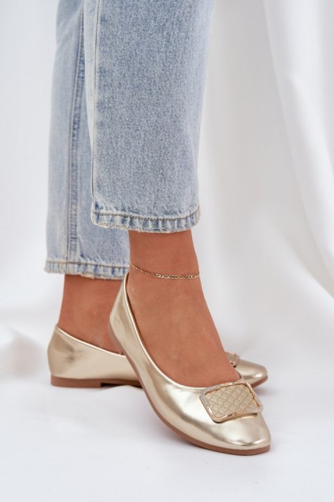 Baleriny Model Tulnelia ZA62P Gold Baleriny Model Tulnelia ZA62P Gold