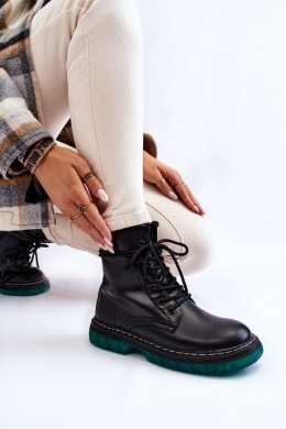 Botki Glany Model Trinah 22BT35-5079 Black_Green 