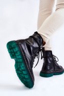 Botki Glany Model Trinah 22BT35-5079 Black_Green 