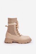 Botki Model Gentiana 8573A Beige 