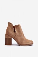 Botki Model Jolnima A5729-63 Beige 
