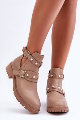 Botki Model Klarisa M327 Beige 