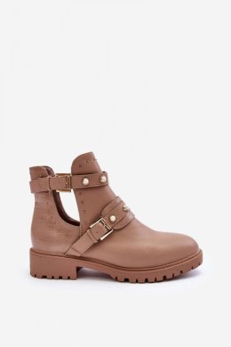 Botki Model Klarisa M327 Beige 