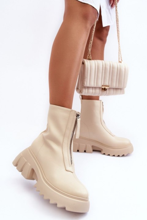 Botki Model Kusma JJ52P Beige 