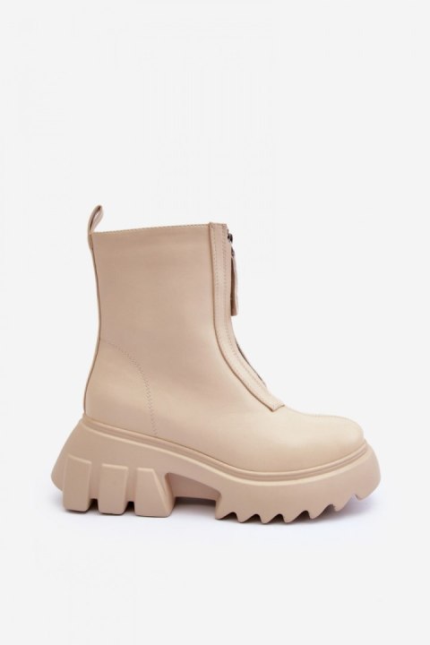 Botki Model Kusma JJ52P Beige Botki Model Kusma JJ52P Beige