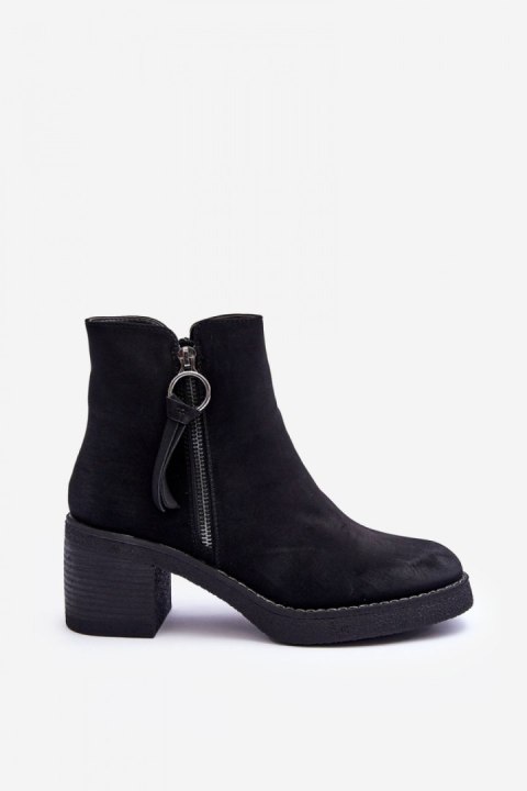 Botki Model Limoso M706 Black Zamsz Botki Model Limoso M706 Black Zamsz
