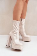 Botki Model Lotisha C-244 Beige 