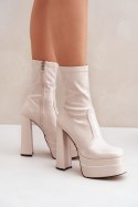 Botki Model Lotisha C-244 Beige 