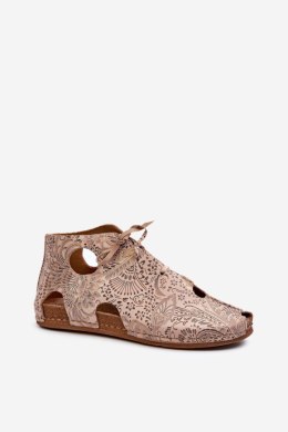 Botki Model Maciejka 03426-02 Beige 