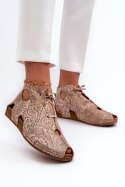Botki Model Maciejka 03426-02 Beige 