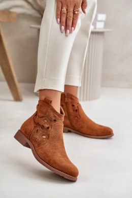 Botki Model S.Barski HY42-081 Camel 