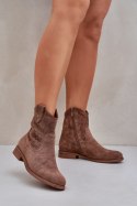 Botki Model S.Barski HY51-063 Brown 