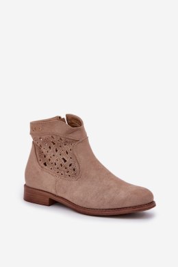 Botki Model S.Barski HY51-113 Beige 