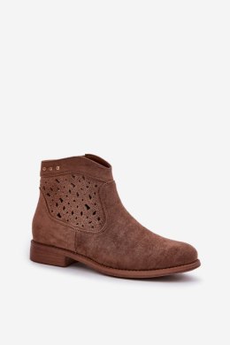 Botki Model S.Barski HY51-113 Brown 