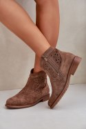 Botki Model S.Barski HY51-113 Brown 
