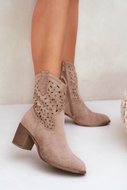 Botki Model S.Barski HY51-125 Beige 