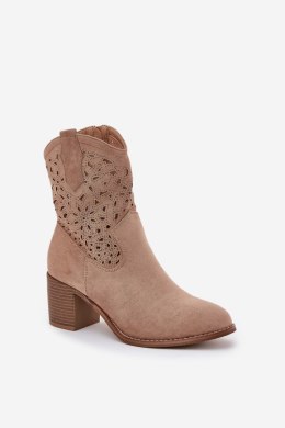 Botki Model S.Barski HY51-125 Beige 