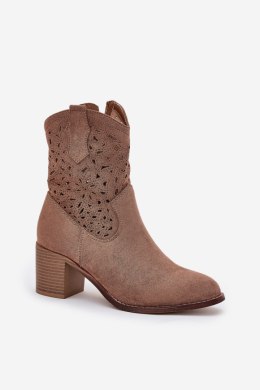Botki Model S.Barski HY51-125 Brown 