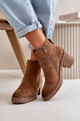 Botki Model Velarilla KE221 Brown 