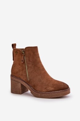 Botki Model Velarilla KE221 Brown 