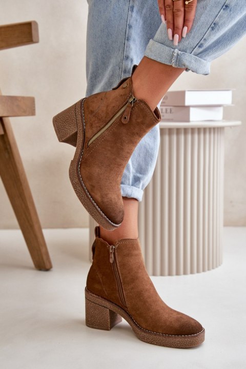 Botki Model Velarilla KE221 Brown Botki Model Velarilla KE221 Brown