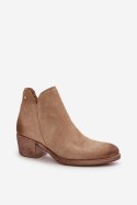 Botki Model Zazoo 60475 Beige 