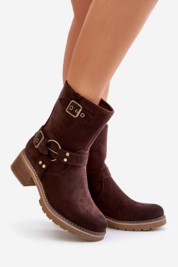 Botki Model Zudra 7280 Brown 