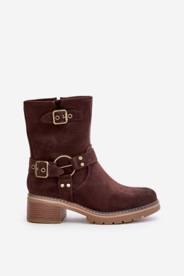 Botki Model Zudra 7280 Brown 