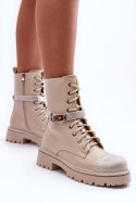 Botki Workery Model Totah 52022 Beige 