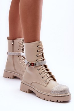 Botki Workery Model Totah 52022 Beige 