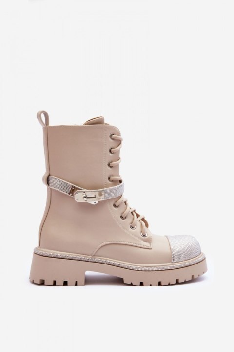 Botki Workery Model Totah 52022 Beige Botki Workery Model Totah 52022 Beige