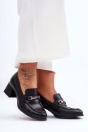 Czółenka Model Damira 20111 Black Skóra 