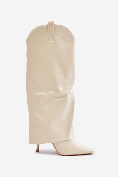 Kozaki Model Bellinna 35858 Light Beige Kozaki Model Bellinna 35858 Light Beige