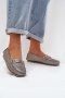 Mokasyny damskie Model DA LR51-546 Silver Brokat 