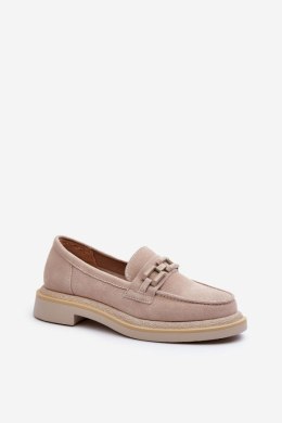 Mokasyny Model DA TW101 Beige 