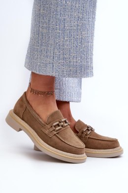 Mokasyny Model DA TW101 Brown 