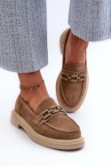 Mokasyny Model DA TW101 Brown 