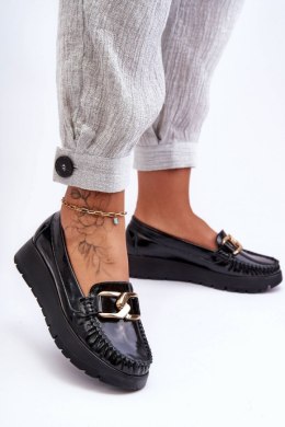 Mokasyny Model Desmond 10141 Black Skóra 