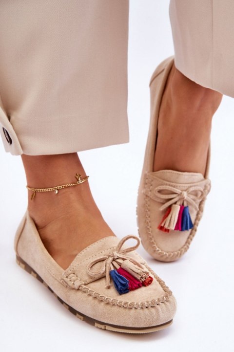 Mokasyny Model Dorine GS37 Beige 