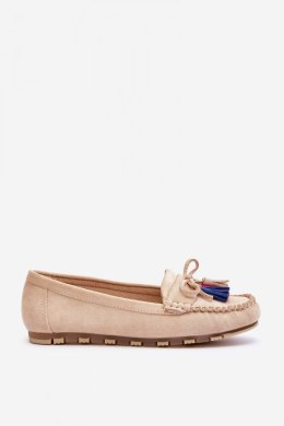 Mokasyny Model Dorine GS37 Beige 
