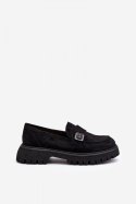 Mokasyny Model Flanila 62124 Black Zamsz 