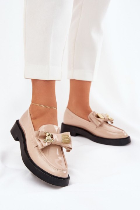 Mokasyny Model Leandriel G1769 Beige Mokasyny Model Leandriel G1769 Beige