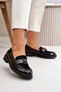 Mokasyny Model S.Barski HY42-339A Black Lakier 