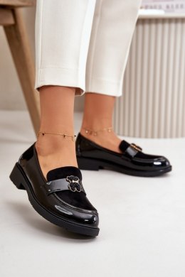 Mokasyny Model S.Barski HY42-339A Black Lakier 