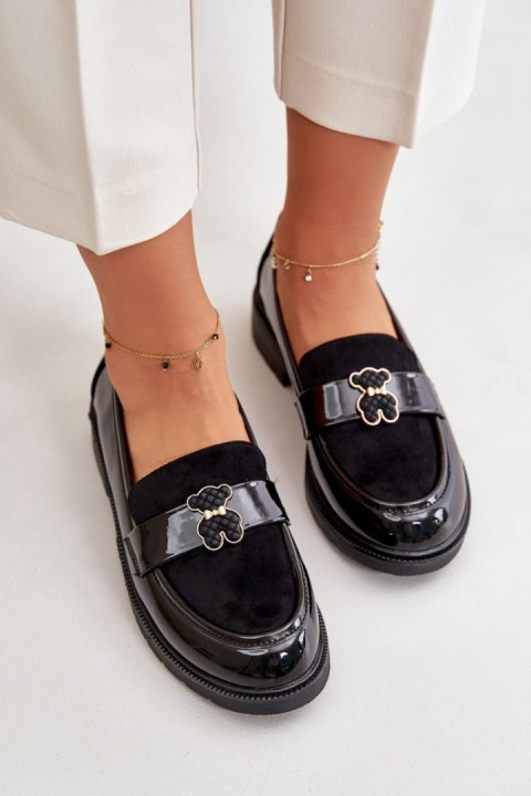 Mokasyny Model S.Barski HY42-339A Black Lakier Mokasyny Model S.Barski HY42-339A Black Lakier