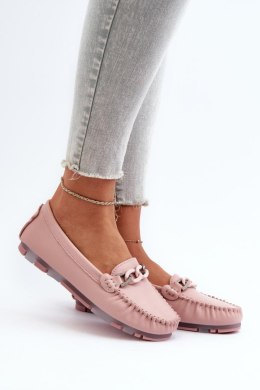Mokasyny Model S.Barski LR339 Pink 