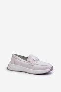 Mokasyny Model S.Barski LR490 Light Grey 
