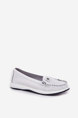Mokasyny Model S.Barski LR51-673 White 