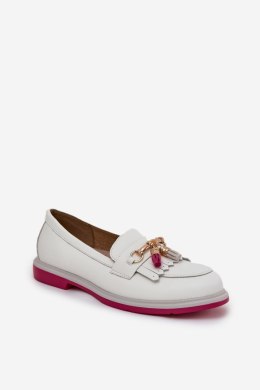Mokasyny Model S.Barski LR51-768 White 